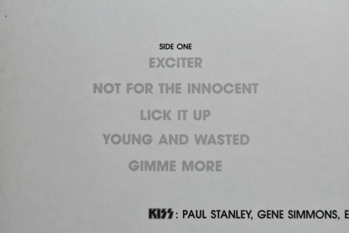 Kiss - Lick It Up ㅡ 중고 수입 오리지널 아날로그 LP