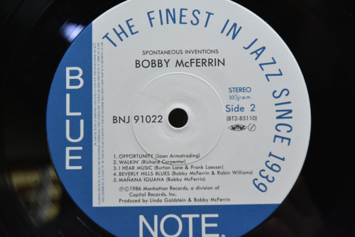 Bobby McFerrin - Spontaneous Inventions - 중고 수입 오리지널 아날로그 LP