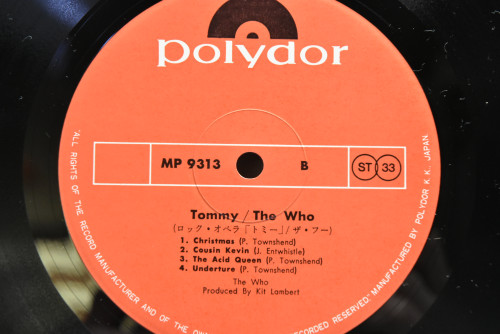 The Who - Tommy ㅡ 중고 수입 오리지널 아날로그 LP
