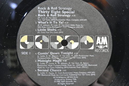 Thirty Eight Special - Rock &amp; Roll Strategy ㅡ 중고 수입 오리지널 아날로그 LP