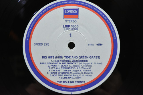 The Rolling Stones - Big Hits (High Tide And Green Grass) ㅡ 중고 수입 오리지널 아날로그 LP