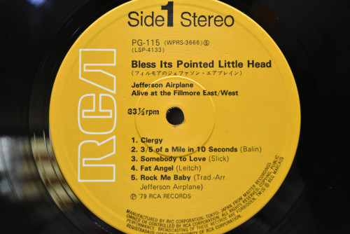 Jefferson Airplane - Bless Its Pointed Little Head ㅡ 중고 수입 오리지널 아날로그 LP