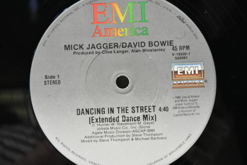 David Bowie and Mick Jagger - Dancing In The Street ㅡ 중고 수입 오리지널 아날로그 LP