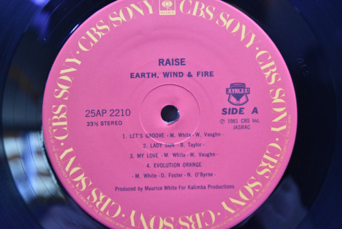 Earth, Wind &amp; Fire - Raise! ㅡ 중고 수입 오리지널 아날로그 LP