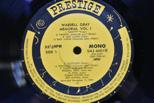 Wardell Gray - Memorial Volume 1 - 중고 수입 오리지널 아날로그 LP