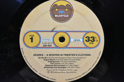 Sparks - A Woofer In Tweeter&#039;s Clothing ㅡ 중고 수입 오리지널 아날로그 LP