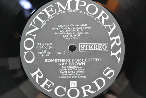 Ray Brown - Something For Lester - 중고 수입 오리지널 아날로그 LP