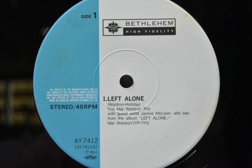 Mal Waldron Trio - Left Alone - 중고 수입 오리지널 아날로그 LP