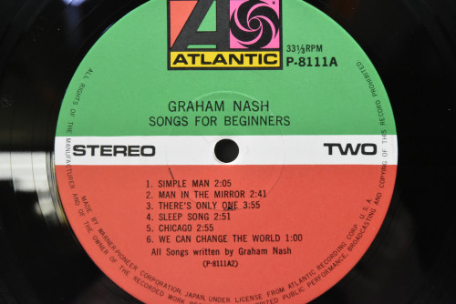 Graham Nash - Songs For Beginners ㅡ 중고 수입 오리지널 아날로그 LP