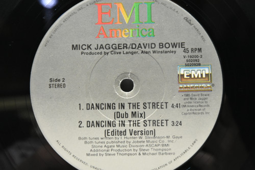 David Bowie and Mick Jagger - Dancing In The Street ㅡ 중고 수입 오리지널 아날로그 LP