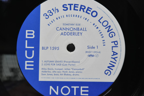 Cannonball Adderley [캐논볼 애덜리] - Somethin&#039; Else - 중고 수입 오리지널 아날로그 LP