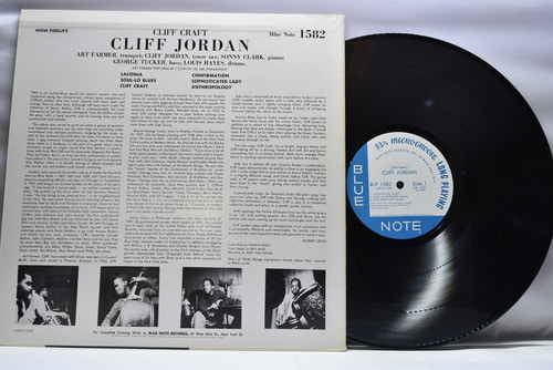 Cliff Jordan [클리프 조던] - Cliff Craft - 중고 수입 오리지널 아날로그 LP