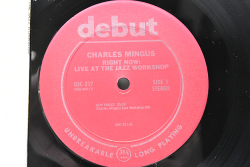 Charles Mingus - Right Now: Live At The Jazz Workshop - 중고 수입 오리지널 아날로그 LP
