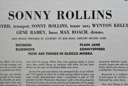 Sonny Rollins [소니 롤린스] - Sonny Rollins - 중고 수입 오리지널 아날로그 LP