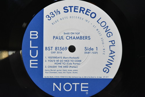 Paul Chambers Quartet [폴 챔버스] - Bass On Top - 중고 수입 오리지널 아날로그 LP