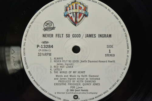 James Ingram [제임스 잉그램] - Never Felt So Good ㅡ 중고 수입 오리지널 아날로그 LP