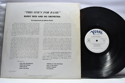 Buddy Rich And His Orchestra - This One&#039;s For Basie - 중고 수입 오리지널 아날로그 LP