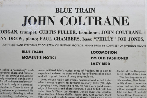 John Coltrane [존 콜트레인] - Blue Train - 중고 수입 오리지널 아날로그 LP