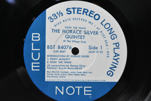 The Horace Silver Quintet [호레이스 실버]- Doin&#039; The Thing - At The Village Gate  - 중고 수입 오리지널 아날로그 LP
