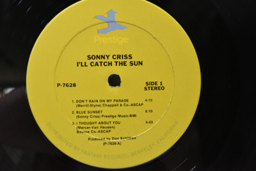 Sonny Criss - I&#039;ll Catch The Sun! - 중고 수입 오리지널 아날로그 LP