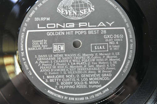 Various Artists - Golden Hit Pops Best 28  ㅡ 중고 수입 오리지널 아날로그 LP