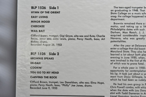 Clifford Brown [클리포드 브라운] - Memorial Album - 중고 수입 오리지널 아날로그 LP
