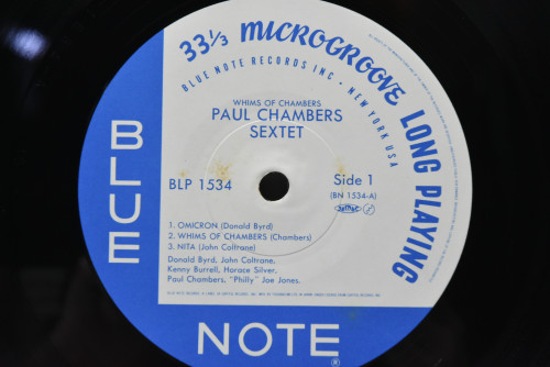 Paul Chambers Sextet [폴 챔버스] - Whims Of Chambers - 중고 수입 오리지널 아날로그 LP