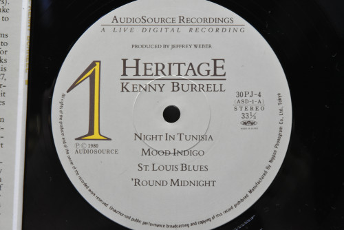 Kenny Burrell ‎- Heritage - 중고 수입 오리지널 아날로그 LP