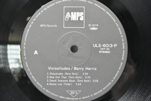 Barry Harris [베리 해리스] - Vicissitudes - 중고 수입 오리지널 아날로그 LP