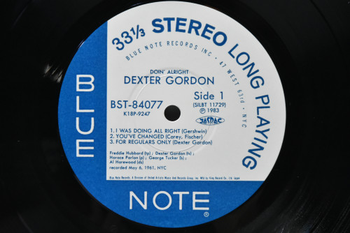Dexter Gordon [덱스터 고든] - Doin&#039; Allright (KING) - 중고 수입 오리지널 아날로그 LP