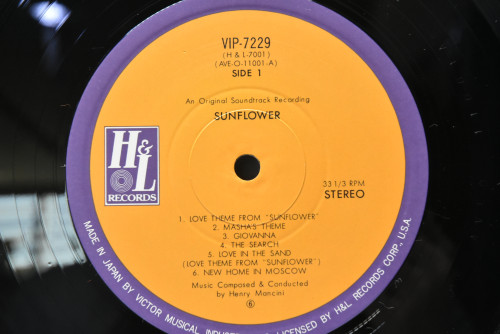 Henry Mancini - Sunflower Soundtrack - 중고 수입 오리지널 아날로그 LP