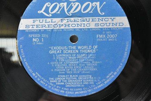 Various - Exodus/The World Of Great Screen Themes - 중고 수입 오리지널 아날로그 LP