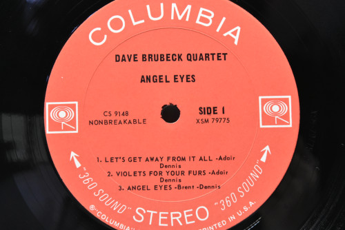 The Dave Brubeck Quartet[데이브 브루벡] - Angel Eyes - 중고 수입 오리지널 아날로그 LP