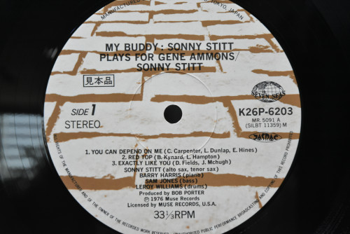Sonny Stitt [소니 스팃] - My Buddy: Sonny Stitt Plays For Gene Ammons (Promo) - 중고 수입 오리지널 아날로그 LP