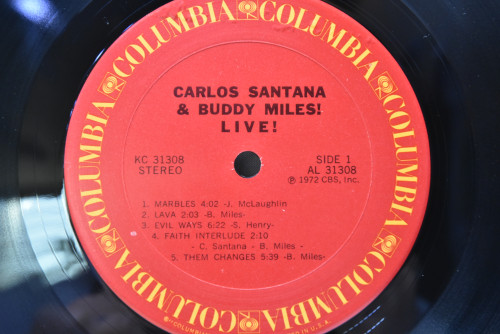 Carlos Santana And Buddy Miles [카를로스 산타나, 버디 마일스] - Carlos Santana &amp; Buddy Miles ! Live ㅡ 중고 수입 오리지널 아날로그 LP