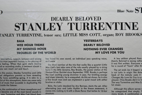 Stanley Turrentine [스탠리 터렌타인] ‎- Dearly Beloved  - 중고 수입 오리지널 아날로그 LP