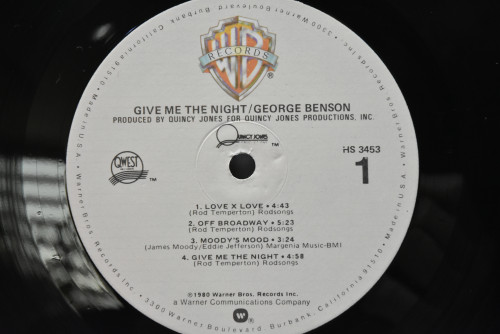 George Benson [조지 벤슨] ‎- Give Me The Night - 중고 수입 오리지널 아날로그 LP