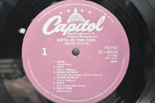 Miles Davis [마일스 데이비스] - Birth Of The Cool - 중고 수입 오리지널 아날로그 LP
