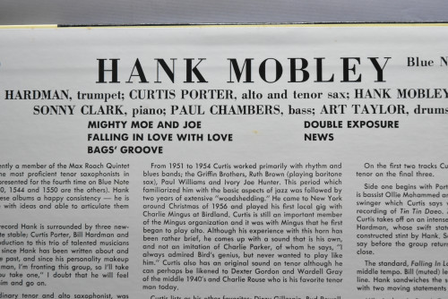 Hank Mobley [행크 모블리] ‎- Hank Mobley - 중고 수입 오리지널 아날로그 LP