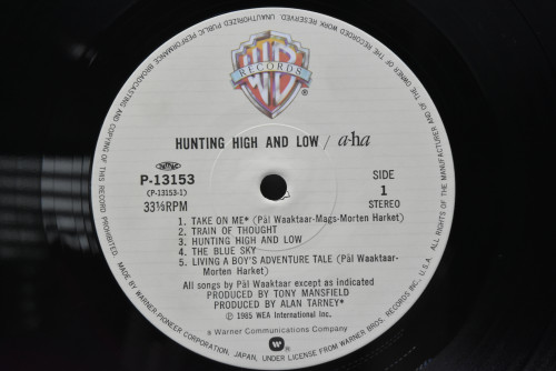 a-ha [아하] ‎- Hunting High And Low - 중고 수입 오리지널 아날로그 LP