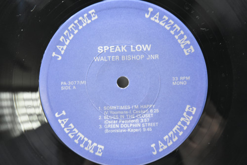 Walter Bishop Jr. Trio [월터 비숍 주니어] - Speak Low - 중고 수입 오리지널 아날로그 LP