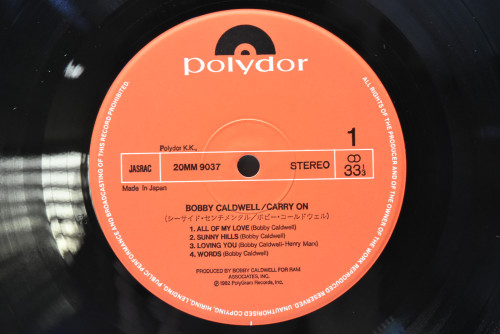 Bobby Caldwell [바비 콜드웰] ‎- Carry On - 중고 수입 오리지널 아날로그 LP