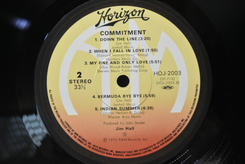 Jim Hall [짐 홀] - Commitment - 중고 수입 오리지널 아날로그 LP