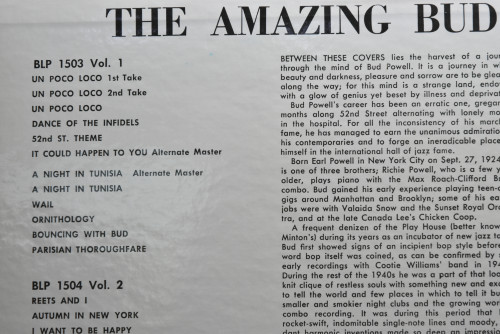 Bud Powell [버드 파웰] ‎- The Amazing Bud Powell, Volume 1  - 중고 수입 오리지널 아날로그 LP