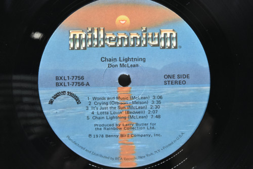 Don Mclean [돈 맥클린] - Chain Lightning ㅡ 중고 수입 오리지널 아날로그 LP
