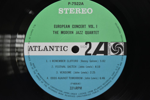 The Modern Jazz Quartet [모던 재즈 쿼텟] ‎- European Concert : Volume One,two - 중고 수입 오리지널 아날로그 LP