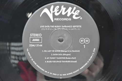 Buddy DeFranco And His Septette [버디 드프랑코] ‎- Live Date! - 중고 수입 오리지널 아날로그 LP
