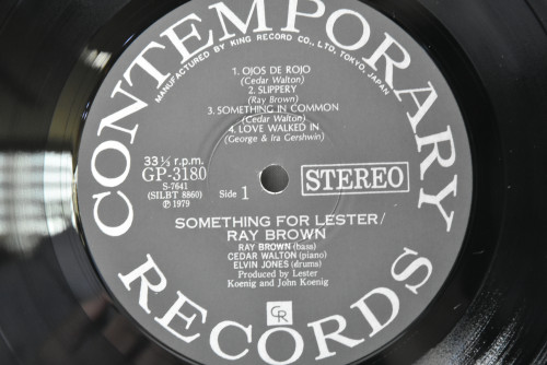 Ray Brown [레이 브라운] - Something For Lester - 중고 수입 오리지널 아날로그 LP