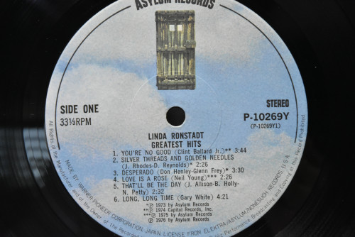 Linda Ronstadt [린다 론스타드] - Greatest Hits - 중고 수입 오리지널 아날로그 LP