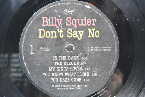 Billy Squier [빌리 스콰이어] ‎- Don&#039;t Say No - 중고 수입 오리지널 아날로그 LP